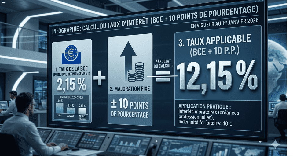 Taux des pénalités de retard en B2B